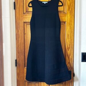 ANTONIO MELANI Black Textured Mini Dress